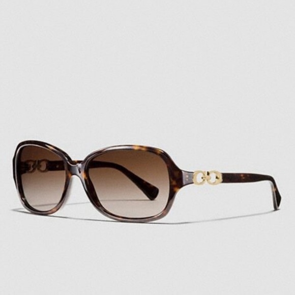Coach Sunglasses Logo Kissing HC8146 Dark Tortoise - Picture 1 of 13